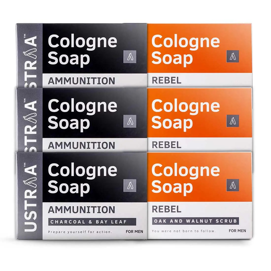 Cologne Soap- Ammunition & Rebel (Pack of 6)