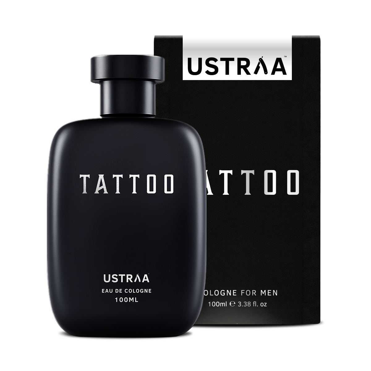Ustraa Tattoo Cologne Perfume for Men - 100 ml - An Edgy and Long Lasting Fragrance for All Day Use