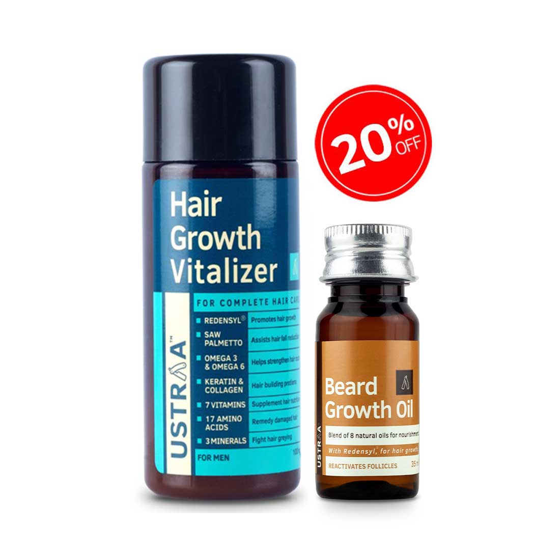 Hair Growth Vitalizer & Beard Growth Oil (Get Key-chain Free)