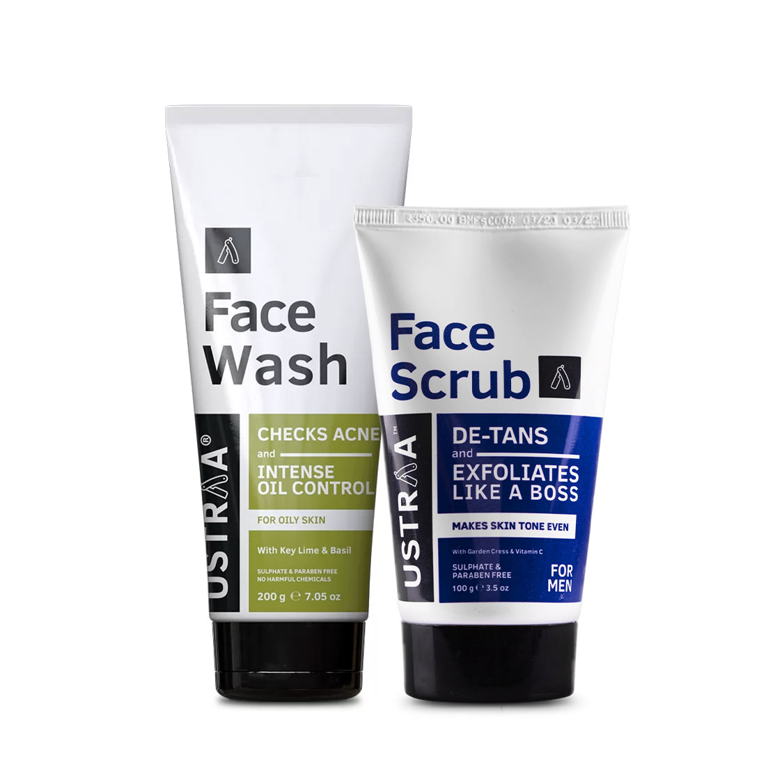 Ustraa Face Scrub & Face Wash for Oily Skin: Deep Cleansing and Refreshing Care