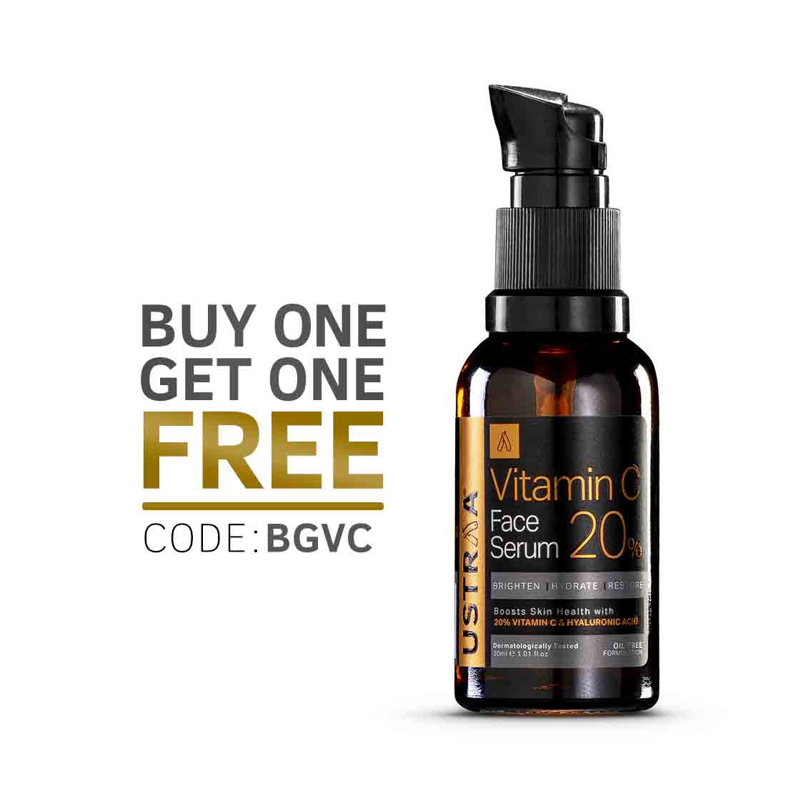 20% Vitamin C Face Serum with Hyaluronic Acid - 30 ml