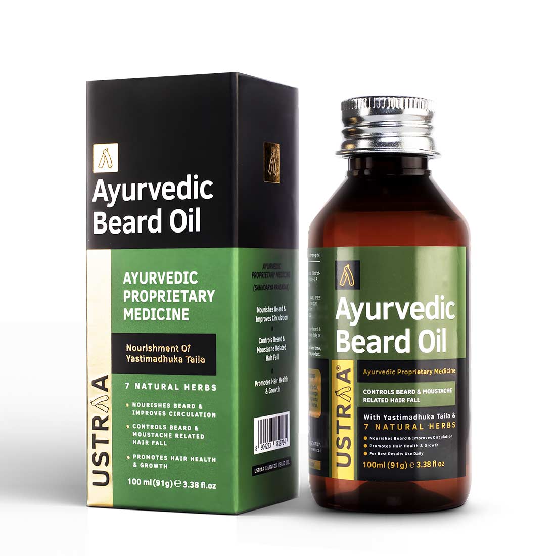 Ustraa Ayurvedic Beard Growth Oil-100ml